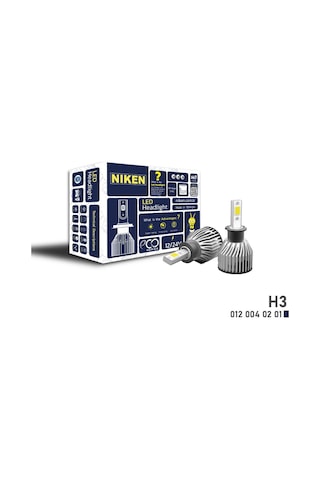 H3 led xenon far ampulü seti niken eco 8000lm
