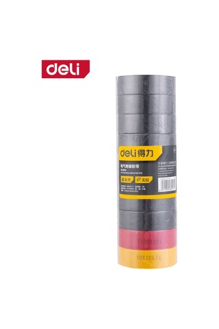 Delı Elektrik Bandı 0.13mm X 18mm X 10m İzolasyon Bandı Çeşitli Renk 10 Luset