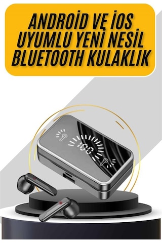 İos Android Uyumlu Bluetooth Kulaklık Kablosuz Kulaklık Yüksek Basslı Kulak Içi