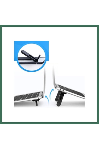 En-cag 2 Kademeli Katlanabilir Ve Yapışkanlı Laptop Standı Siyah Bss