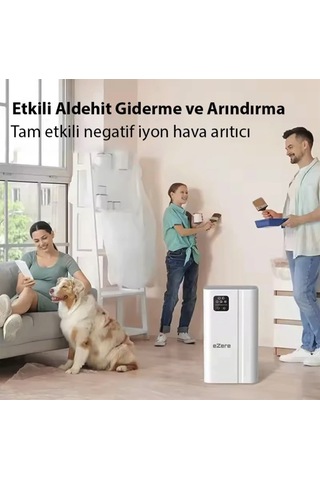 Ultra Clear Uv Etkili Hava Temizleyici Bakteri Öldürme Polen Filtreleme İyon+hepa+uv 3 Katmanlı Turbo Filtre