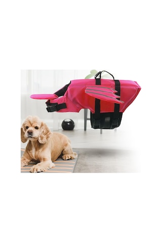 Suntek Saplı Köpek Can Yeleği Plaj Botla Gül-kırmızı-m