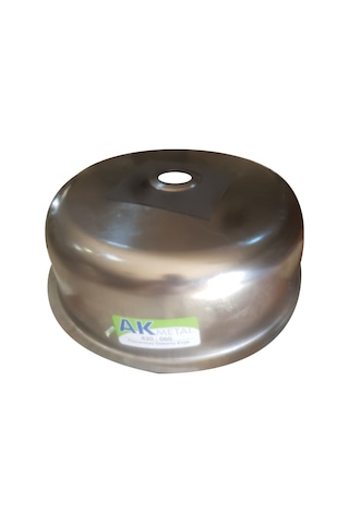 Krom Eviye 060 430 Dar Sifon Yuvarlak Desenli Eviye 38 CM