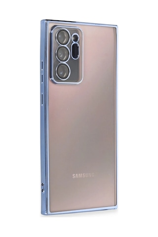 Newface - 674 - Samsung Galaxy Uyumlu Note 20 Ultra Kılıf Razer Lensli Silikon - - Kmrsfres - Açık Mavi
