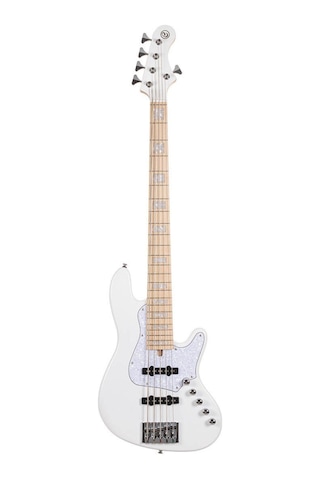 Cort Njs5wht Bas Gitar 5 Telli Aktif - Beyaz