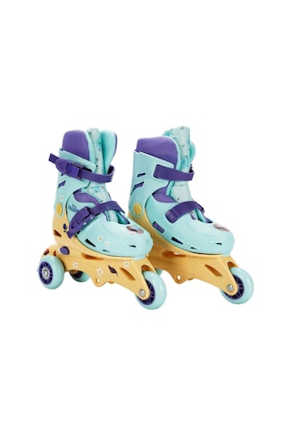 Frozen Karlar Ülkesi 3 Tekerlekli Inline Paten - 29-32 Numara Ayarlanabilir Başlangıç Pateni Çok Renkli