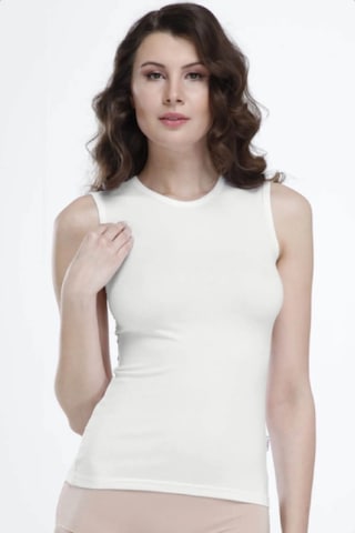 Malabadi 1048 Kadın Modal Kolsuz Sıfır Kol Body & Atlet-ekru