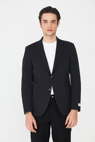 Siyah Slim Fit Klasik Yaka Erkek Spor Blazer Ceket Siyah