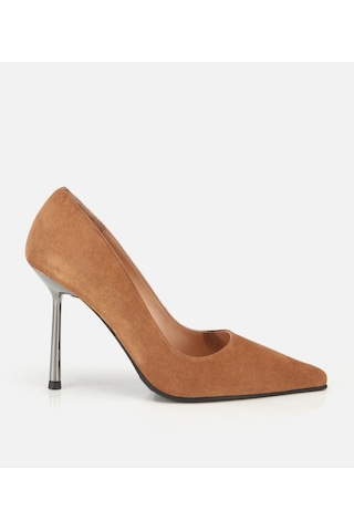 Hotiç Kadın Süet Deri Taba Metal Detaylı Stiletto 01ayh315240a370 01ayh315240a370 Taba