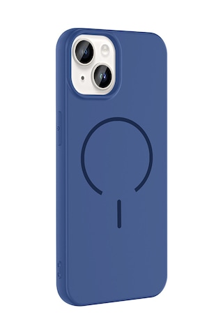 Apple Uyumlu iPhone 13 Kılıf M-safe Şarj Özellikli Mkst Meta Kapak - Rose Pembe Pembe