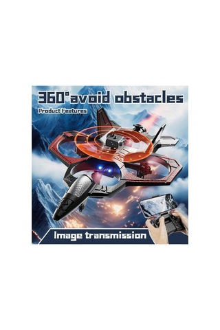 V46 8k Çift Kameralı Quadcopter 360 Engel Tanıma Özellikli Rc Uçak - Akrobasi Hareketi - Kırmızı
