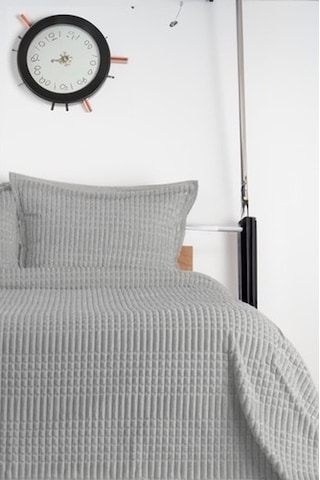 Merinos Modern Line 2 Parça Battaniye Seti - Gri Ebatlar