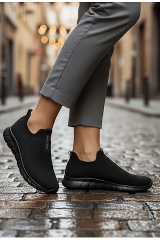 Jack & Jones Jack Jones Erkek Bacıksız Aqua Sneaker Spor Ayakkabı 12289351 Siyah