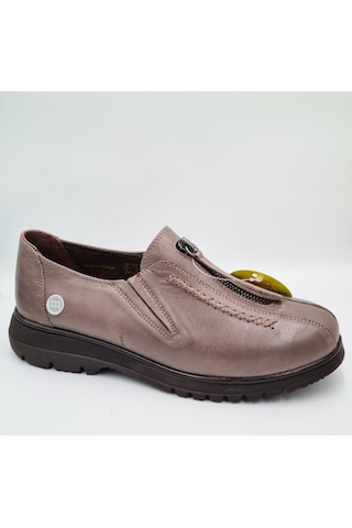 Mammamia D25ka-845 Vizon Renk Faber Hakiki Kadın Günlük Casual Ayakkabı VIZON