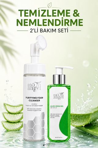 Yüz Temizleme Köpüğü + Ferahlatıcı Aloe Vera Jeli