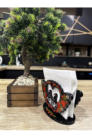 Olimp Suveniry Ahşap Mendillik Göçebir Tüyleri 218890101 Siyah