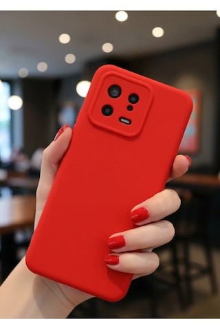 Xiaomi Mi 13 Kılıf Içi Kadife Süet Tasarımlı Kamera Korumalı Silikon A Kalite Lansman Kapak
