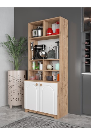 Bohem Çok Amaçlı Kiler Mutfak Dolabı - Beyaz N Model Beyaz N Model