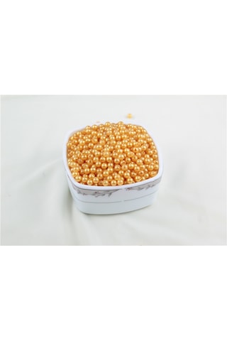 6 Mm Parlak Turuncu İnci Boncuk 30 Gr Kolye, Bileklik, Küpe Ve Takı Yapımı Diğer