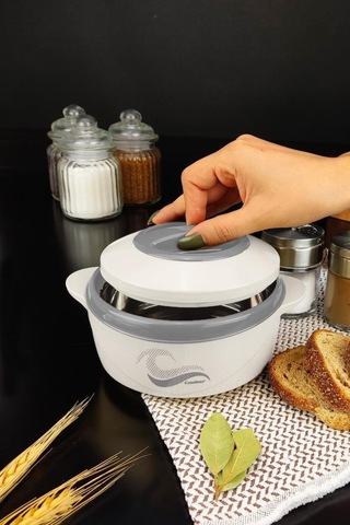 Digithome Ckr3148 Paslanmaz Çelik Hazneli Yemek Termosu 500 ML Beyaz