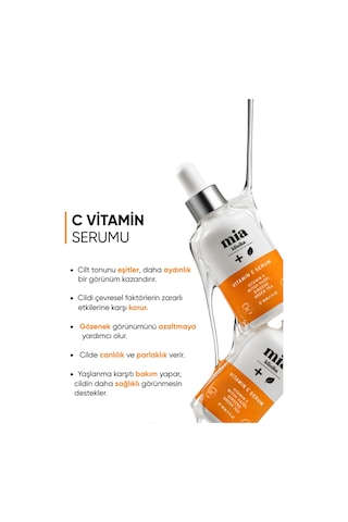 Mia Klinika Cilt Aydınlatıcı Vitamin C Serum 30 ML