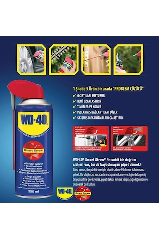 Mey İthalat Wd 40 Smart Straw Pas Sökücü Yağlayıcı 350 Ml