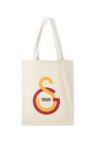 Gsstore Galatasaray 1905 Baskılı Gabardin Bez Torba Çanta 35 40cm U251331 Ekru