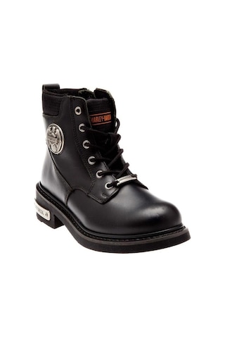 Harley Davidson Jim Erkek Siyah Deri Bot-1218 Siyah