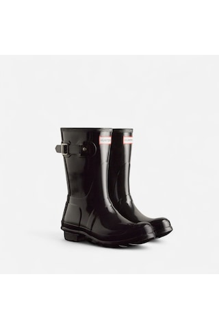 Hunter Womens Orıgınal Short Gloss Boot Kadın Siyah Kısa Bot Wfs1000rgl-blk