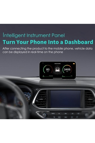 Jeehugo V011 Obd Arabalar Arıza Tanı Cihazı, Bluetooth 5.4 İle Hızlı Bağlantı, Yerleşik Uygulama, Canlı Performans Verileri, Tüm Markalarla Uyumlu