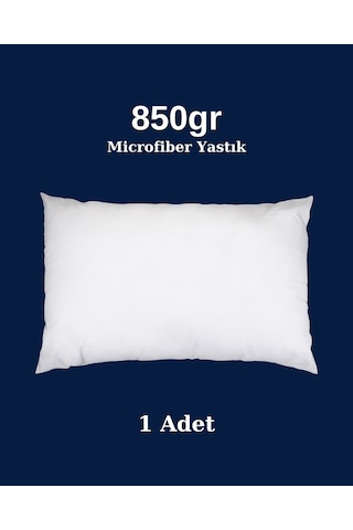 Microfiber Kumaş Boncuk Silikonlu 850gr Beyaz Yastık 50x70 Beyaz