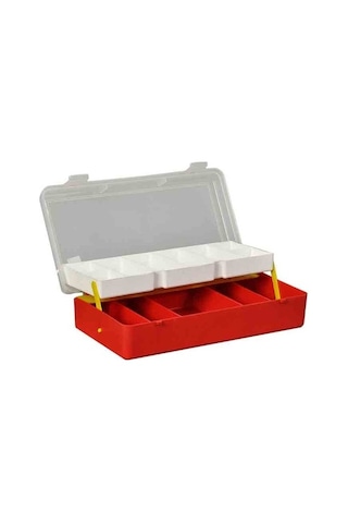 Powerex Şeffaf Kapaklı Raflı Balıkçı Malzeme Organizer