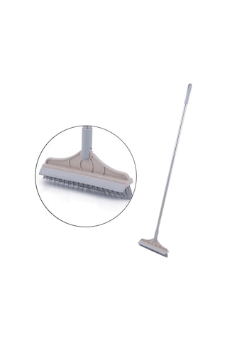 Moveevo "120 Derece Dönebilen Köşe Temizleme Fırçası Ve Pencere Kazıyıcı - Çok Amaçlı Ev Temizlik Aleti" Haki