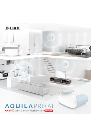 D-Link M60 Aquila Pro Aı AX6000 Wi-fi 6 Smart Mesh Router