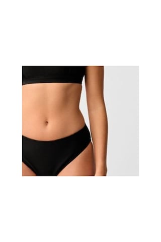 Kom Kadın Düz Renk Çıkarılabilir Kaplı Dokulu Kumaşlı Büstiyer Bikini Takımı Siyah