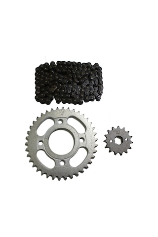 Cg 125 Zincir + Ön Dişli + Arka Dişli Set Cg 125 Zincir + Ön Dişli + Arka Dişli Set