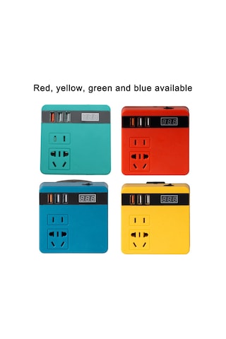 Symbee Taşınabilir 21v-220v Çoklu Çıkışlı Akıllı Şarj İnvertörü - Milwaukee Kırmızı Model 113 Karakter