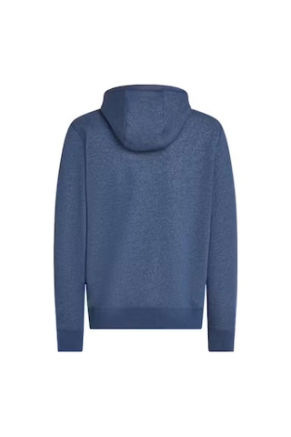 Erkek Kapüşonlu Logo Baskılı Sweatshirt - Mavi Aegean Sea Heather