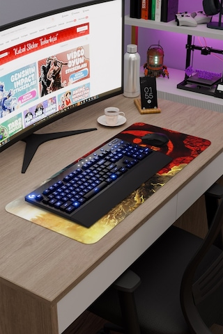 Gears Of War Kaymaz Dikişli Kauçuk Oyuncu Mousepad V1 - 70x30 Xl Gaming Mouse Pad Fare Altlığı