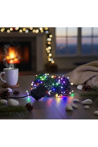 100 Led Damla Uçlu Dekoratif Led Işık - 10 Metre Renkli