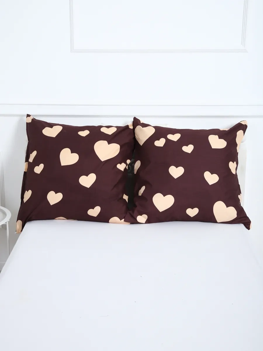 Inteteks Fermuarlı Yastık Kılıfları 70x70 2 Adet Polysaten 259024840 Kahverengi