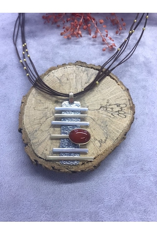 Nsa Gümüş Yıldız Taşı 925 Ayar Doğal Taş El İşi Gümüş Set