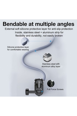 Fortunelane Boyun Askılı Video Desteği - Yd-nh004, Spor Kamerası Ve Telefon Uyumlu