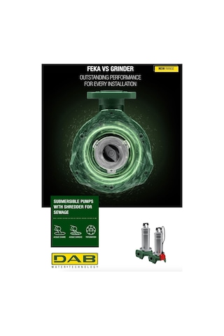 Dab Feka Vs Grinder 1000 Ma Parçalayıcı Bıçaklı Dalgıç Pompa 1,36 Hp