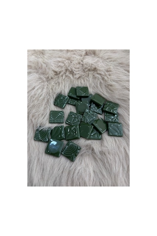 Sanatsal Dokulu Mozaik Dc-06 25x25mm Yeşil 500gr