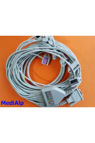 Schiller - Norav Eforlu Ekg Kablosu 10 Lead Mandal Uçlu Schiller - Norav Eforlu Ekg Kablosu 10 Lead Mandal Uçlu