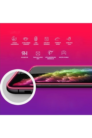 Apple Uyumlu iPhone 12 Pro Max Tam Kaplayan Temperli Ekran Koruyucu Cam Sadece Tam Kaplayan Ekran Koruyucu Istiyorum