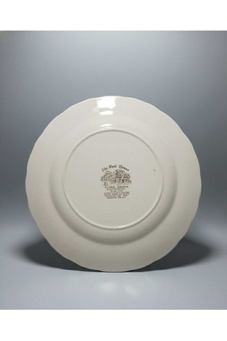 1 Adet Alfred Meakin The Post House Antika Staffordshire Dekoratif Servis Tabağı