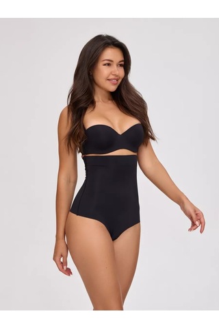 Private Model Iz Yapmaz Toparlayıcı Rahat Lazer Kesim Slip Külot Siyah Renk Siyah