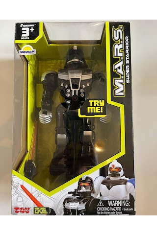 Süper Robot Mars Sesli Ve Işıklı Siyah Renk 24 Cm
